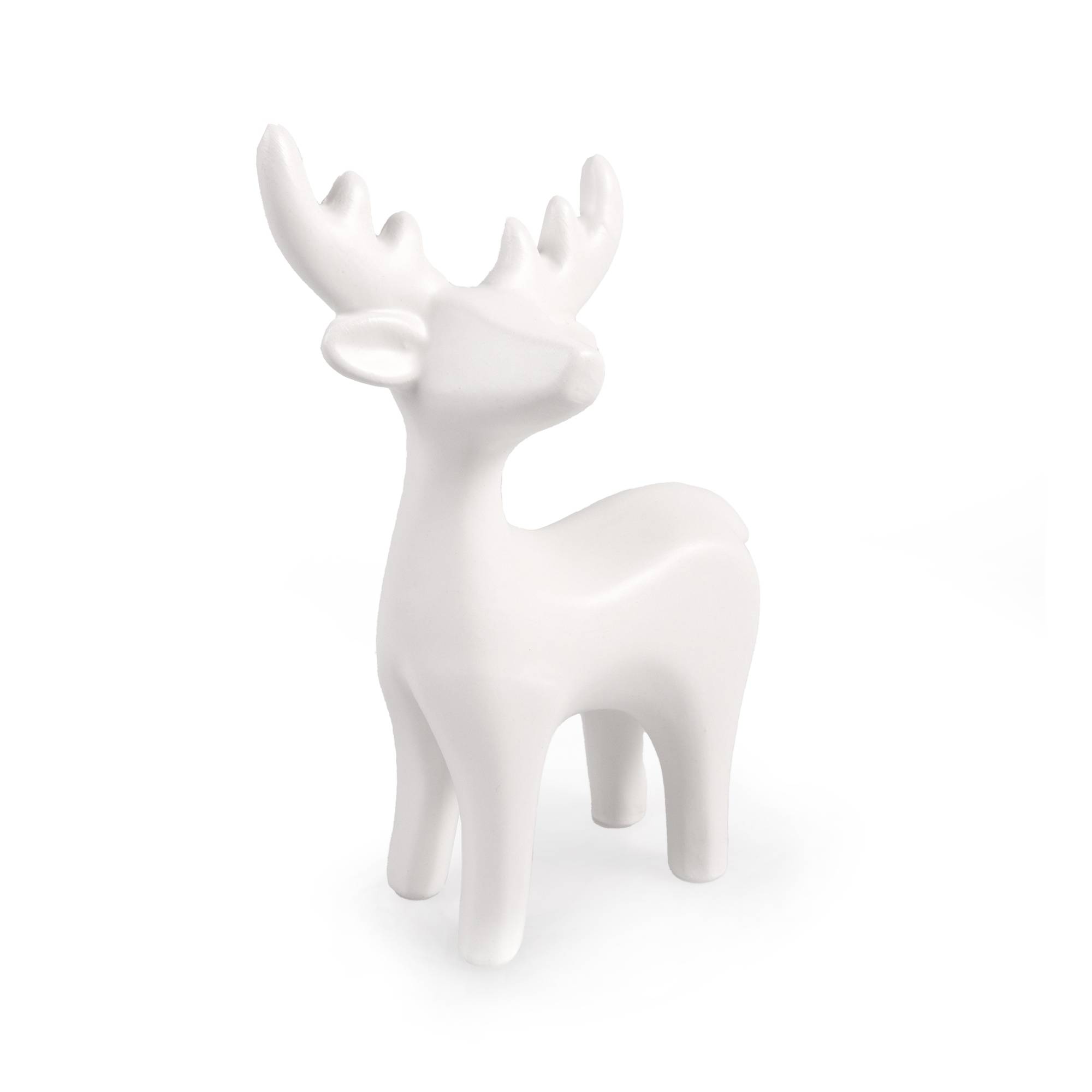 Ceramic Standing Reindeer 15cm Hobbycraft