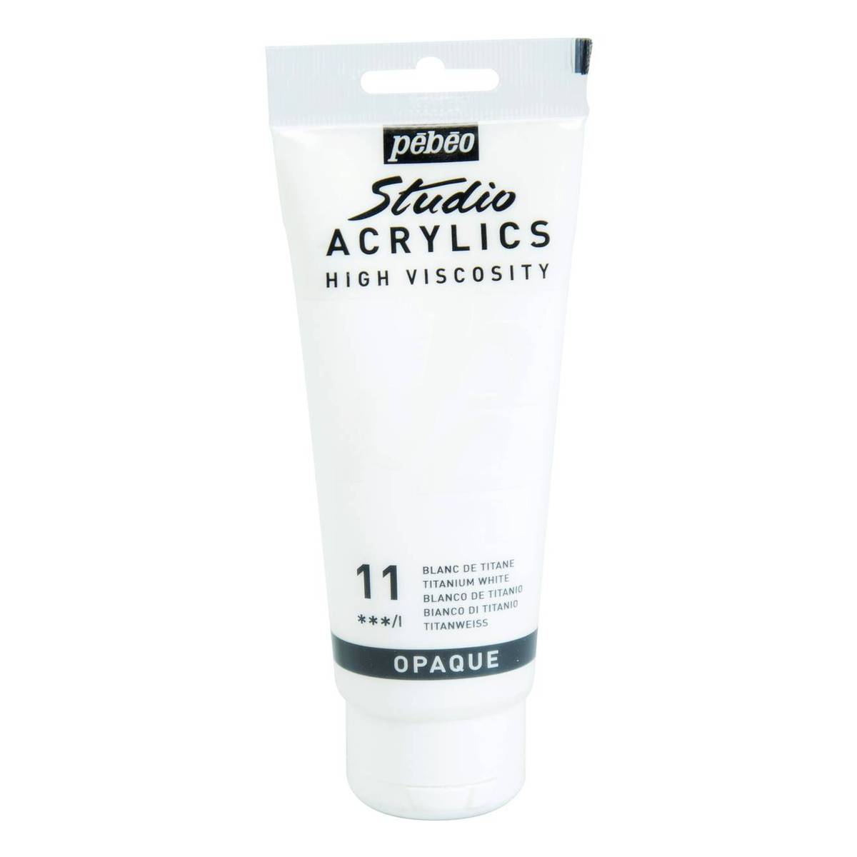 Pebeo Titanium White Studio Acrylic Paint 100ml Hobbycraft