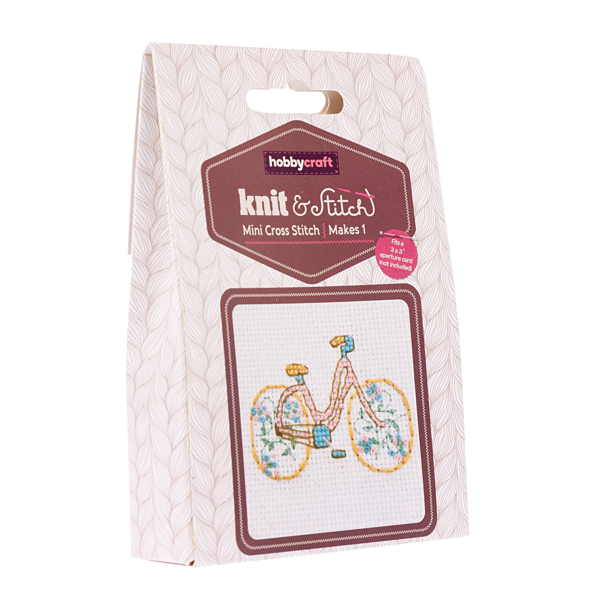 Bike Mini Cross Stitch Kit Hobbycraft