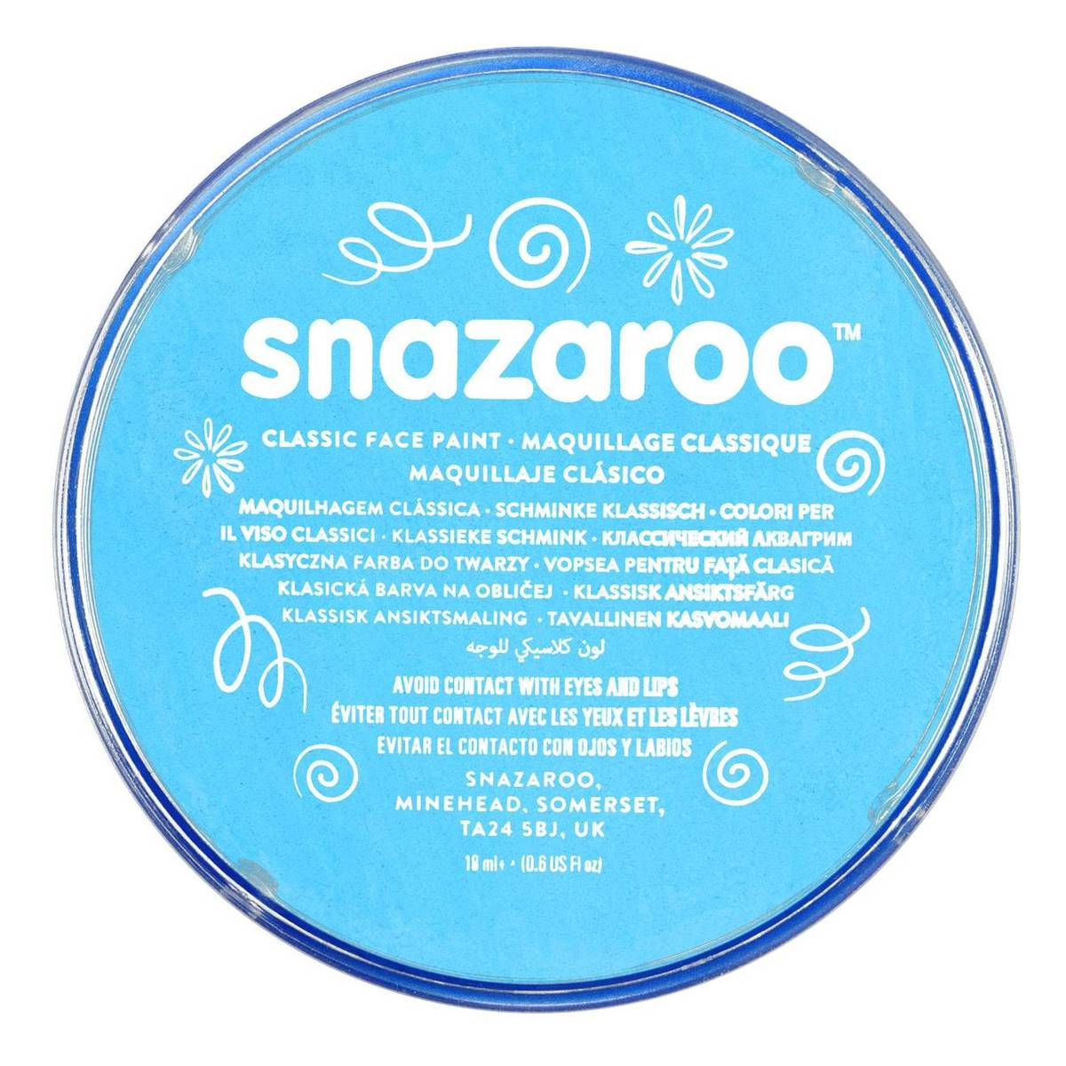 Snazaroo Turquoise Face Paint Compact 18ml Hobbycraft