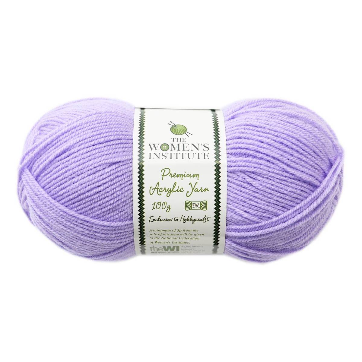 Women’s Institute Bright Lilac Premium Acrylic Yarn 100g | Hobbycraft