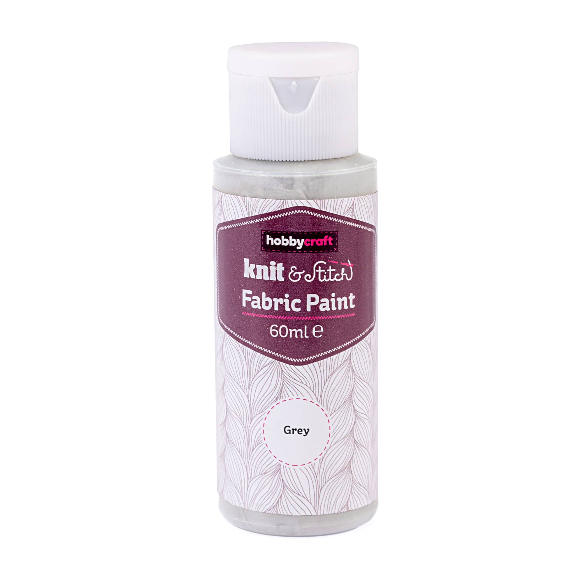 Grey Fabric Paint 60ml Hobbycraft