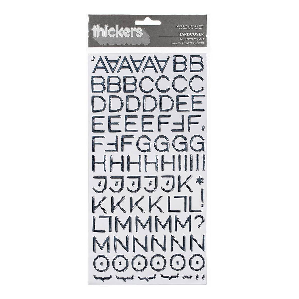 Black Foil Outline Alphabet Stickers by Recollections™