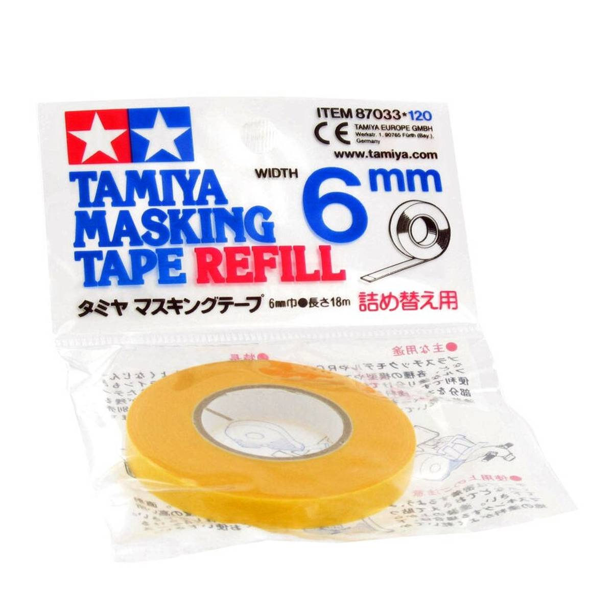 Tamiya 87033 Masking Tape Refill 6mm for sale online 