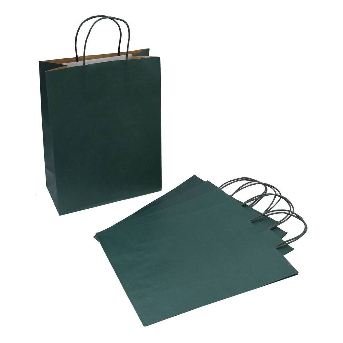 Green Kraft Gift Bags 5 Pack Hobbycraft