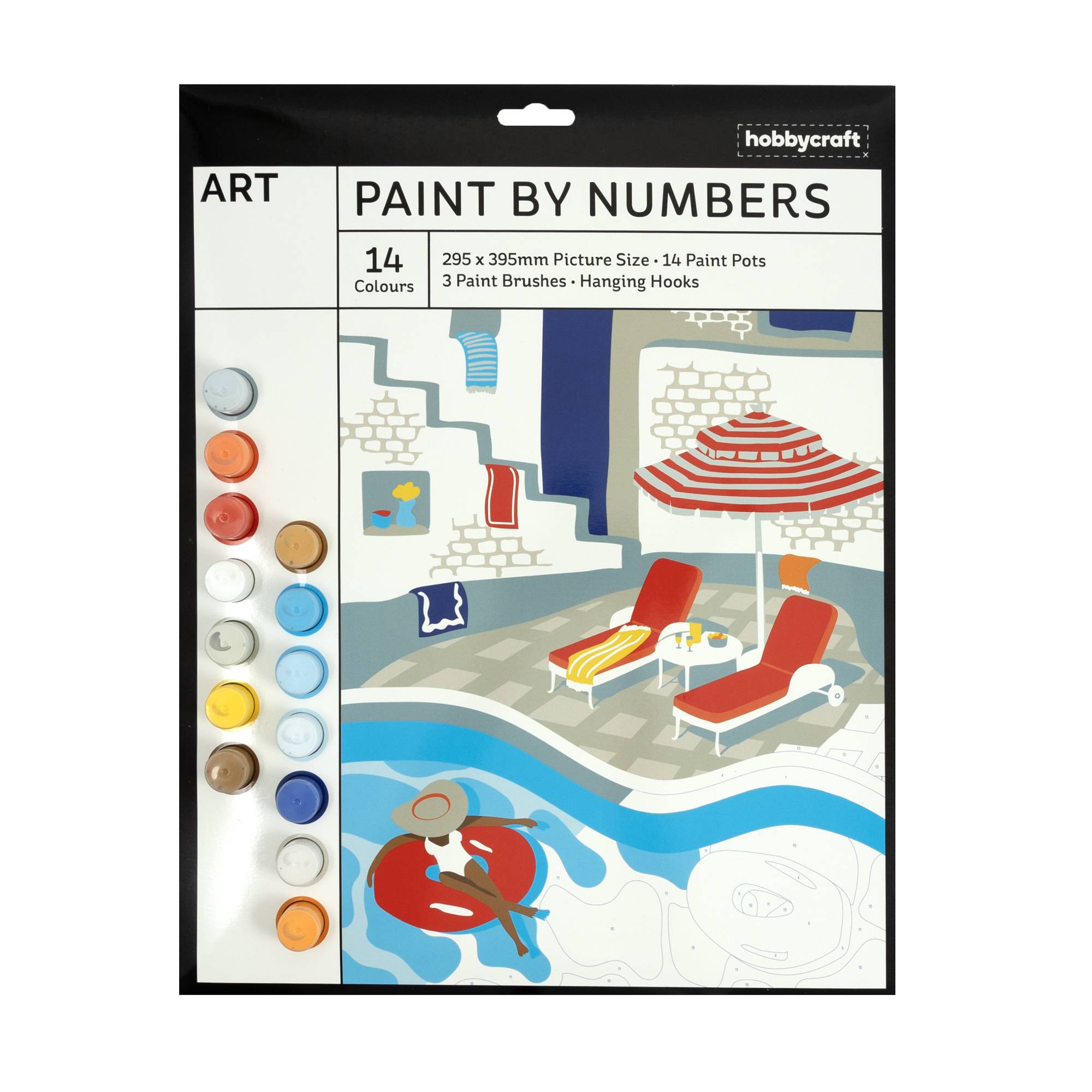 Poolside Paint by Numbers | Hobbycraft