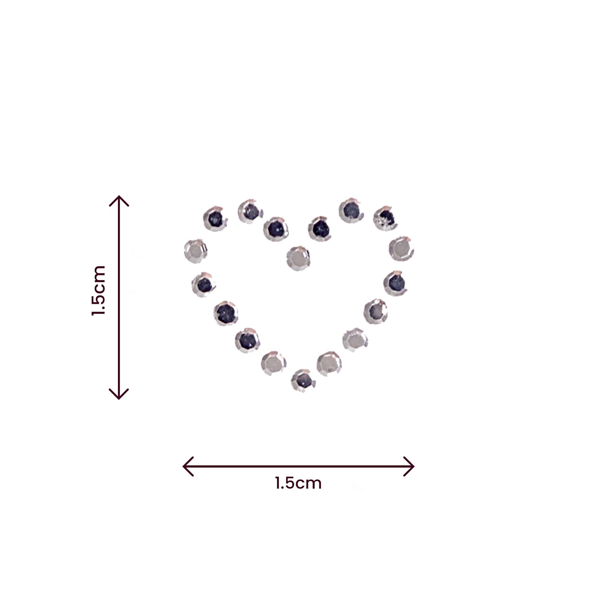 Heart IronOn Gems 15 Pack Hobbycraft