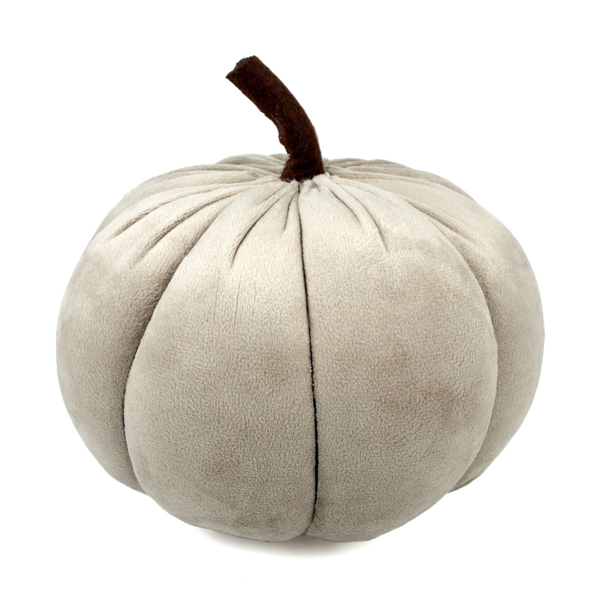 Grey Plush Pumpkin 17cm Hobbycraft