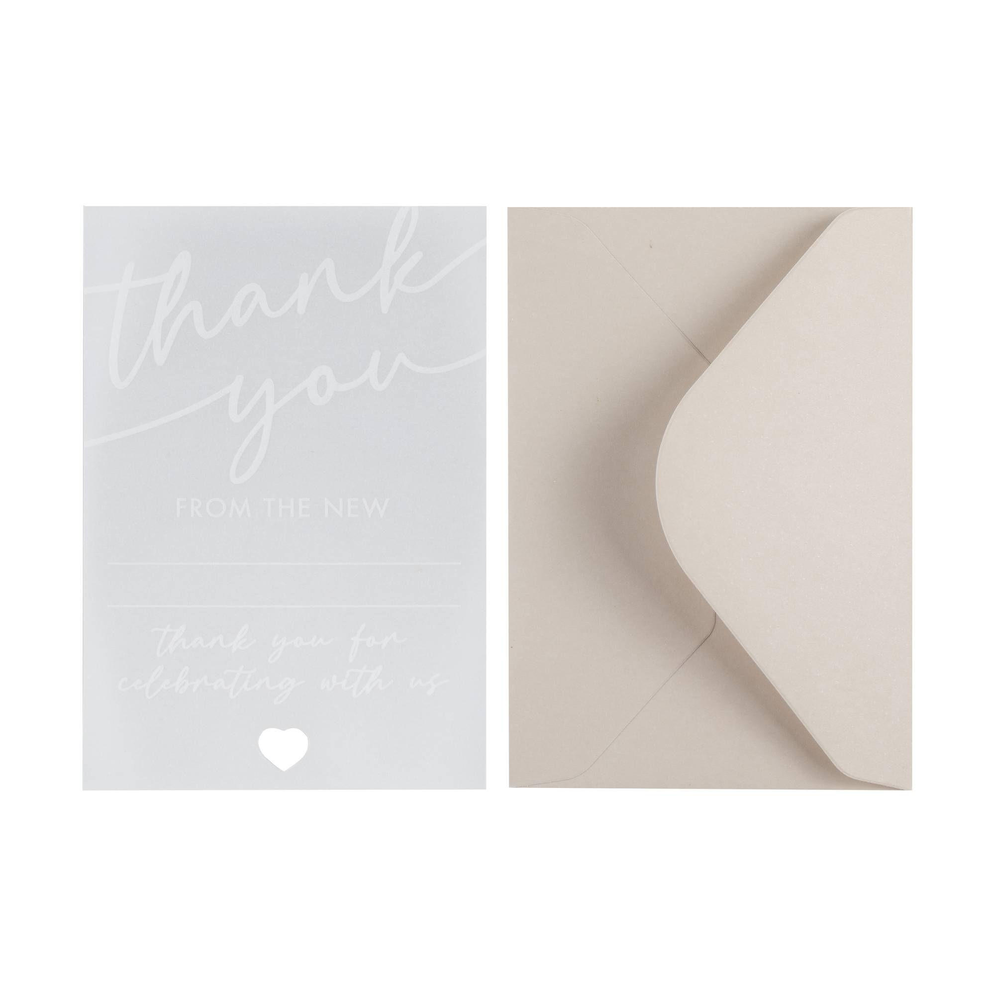 White Vellum Thank You Cards 20 Pack Hobbycraft