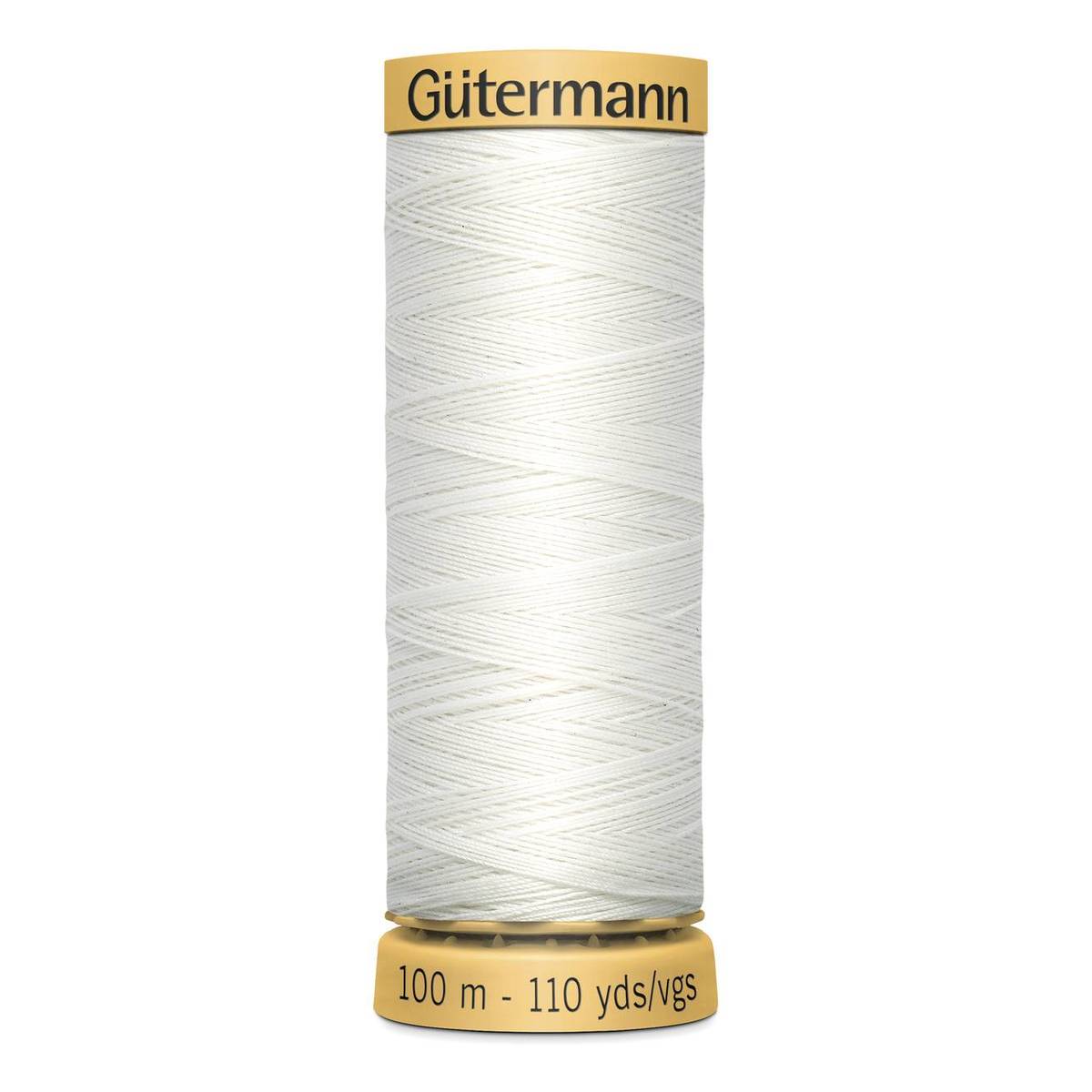 Gutermann Ivory Cotton Thread 100m (5709) Hobbycraft