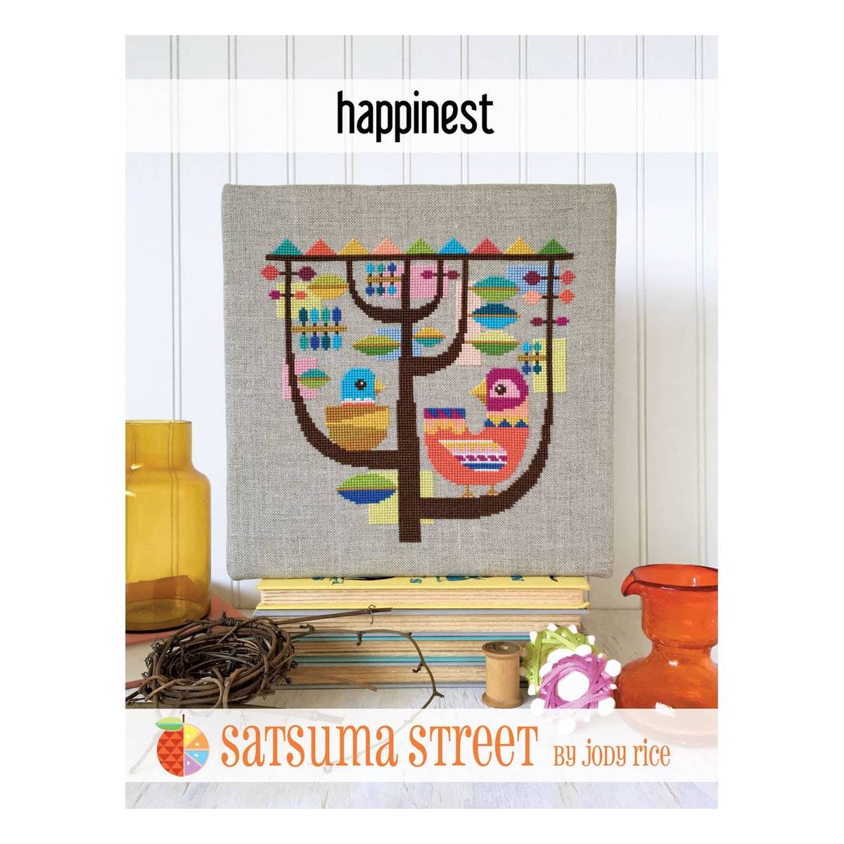 Satsuma Street Happinest Cross Stitch Chart Hobbycraft
