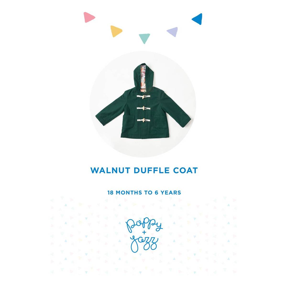 Poppy & Jazz Walnut Duffle Coat Sewing Pattern (1.56) Hobbycraft