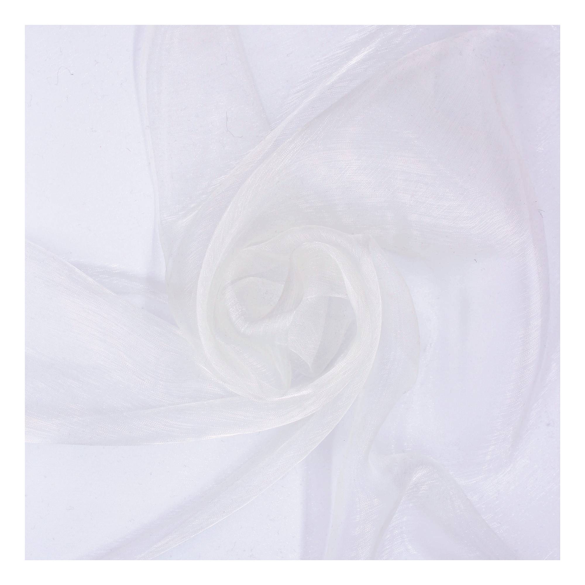 Cream Organza Fabric by the Metre Hobbycraft