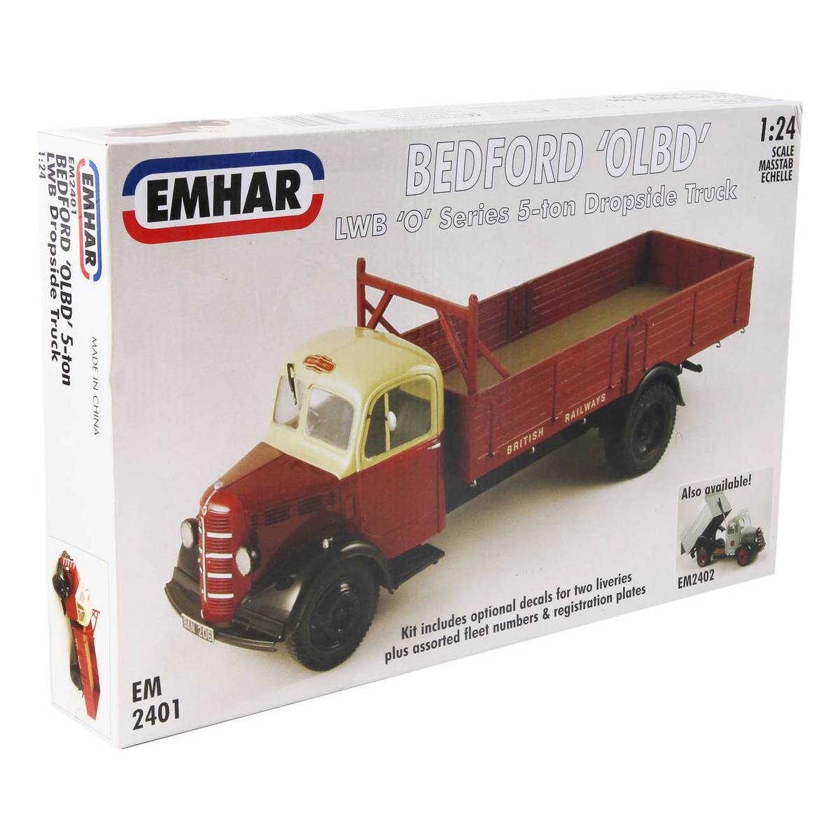 Emhar Bedford O Series LWB Dropside Truck Model Kit 124 Hobbycraft