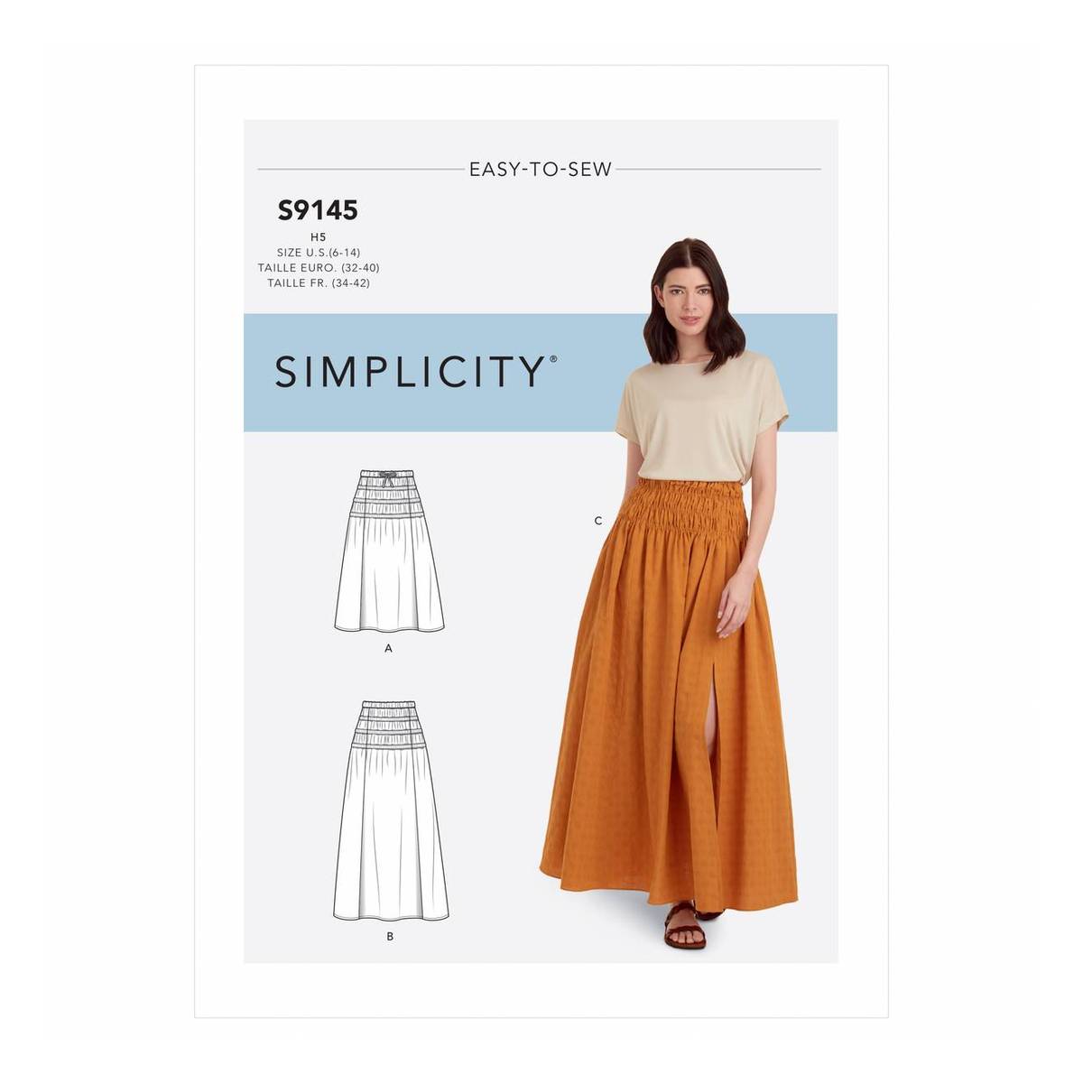 Simplicity Women’s Skirt Sewing Pattern S9145 (16-24) | Hobbycraft