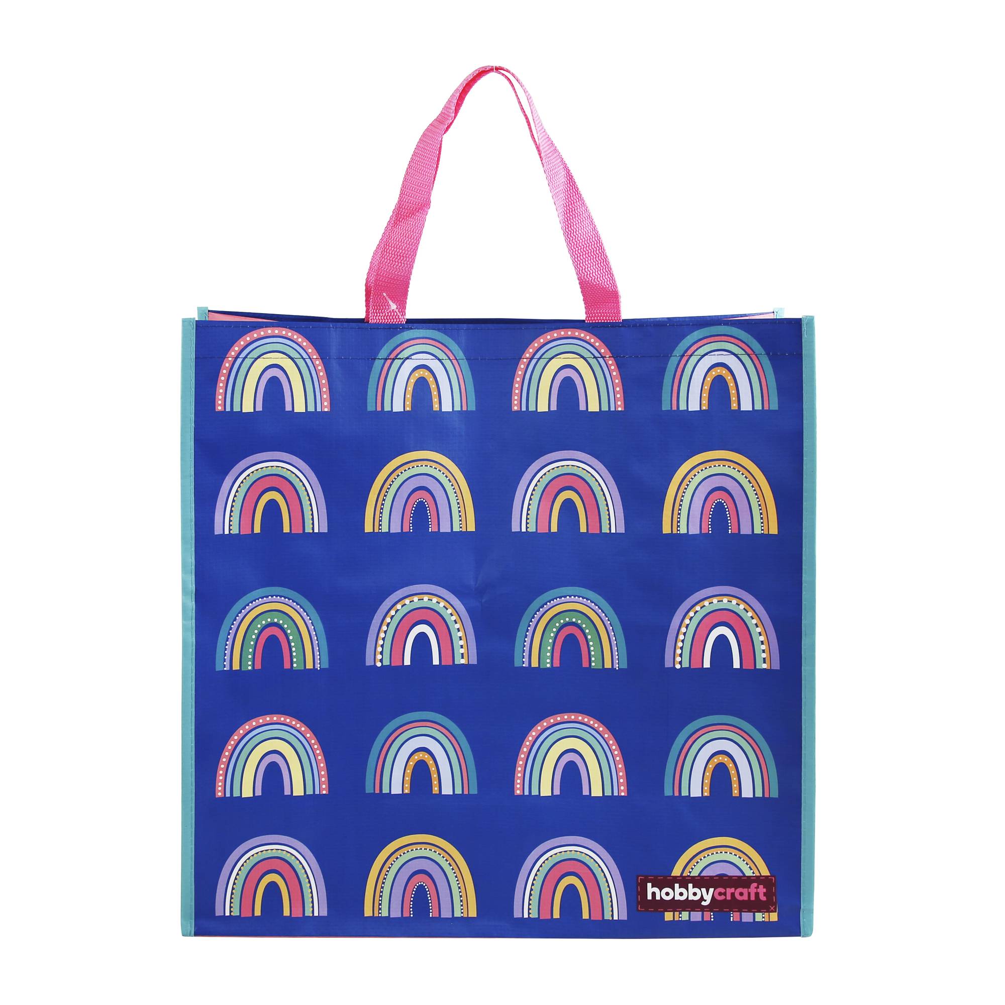 Multi Rainbow Woven Bag for Life Hobbycraft