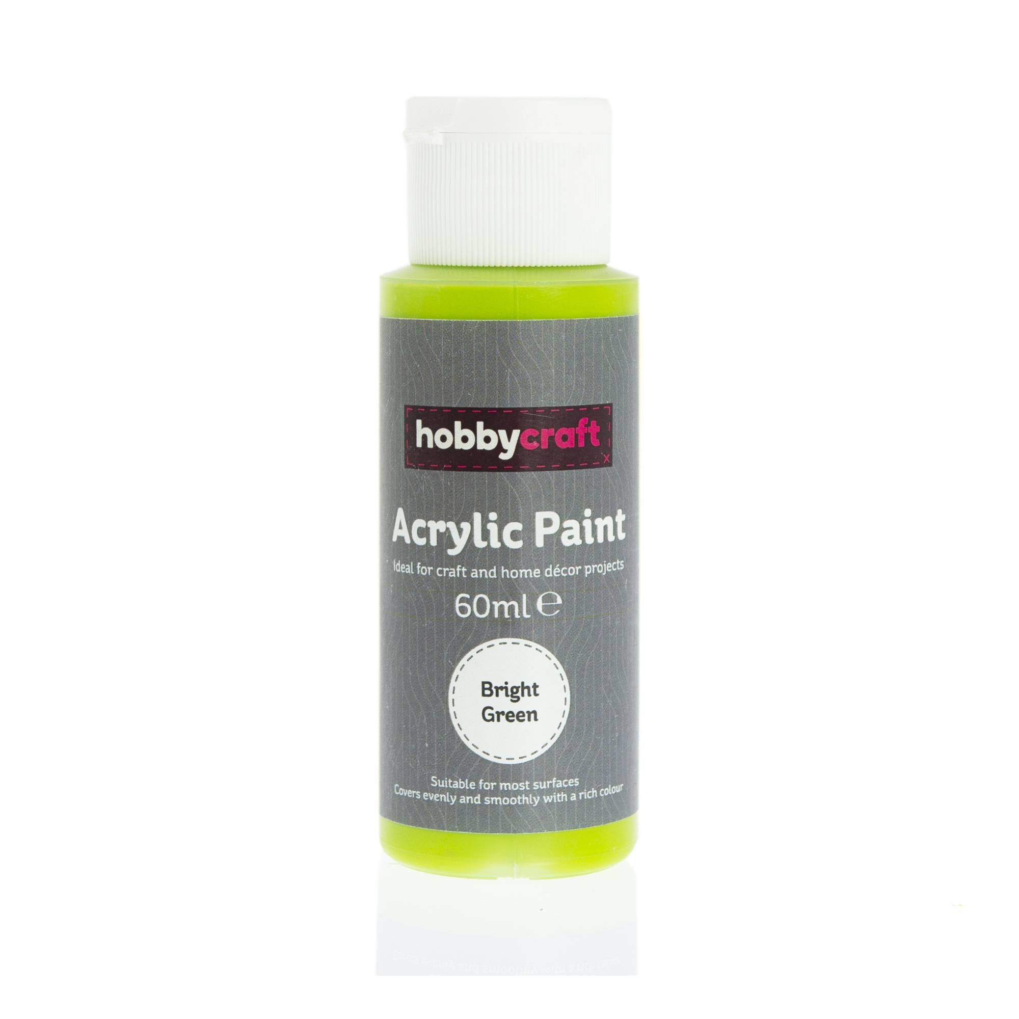 Bright Green Acrylic Paint 60ml Hobbycraft