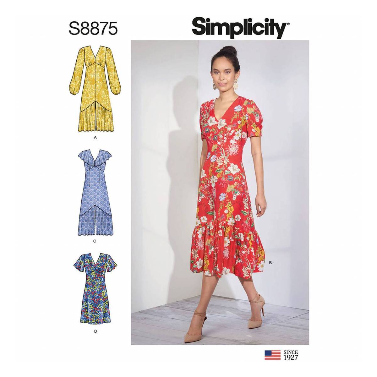 Simplicity Women's Dress Sewing Pattern S8875 (6-14)