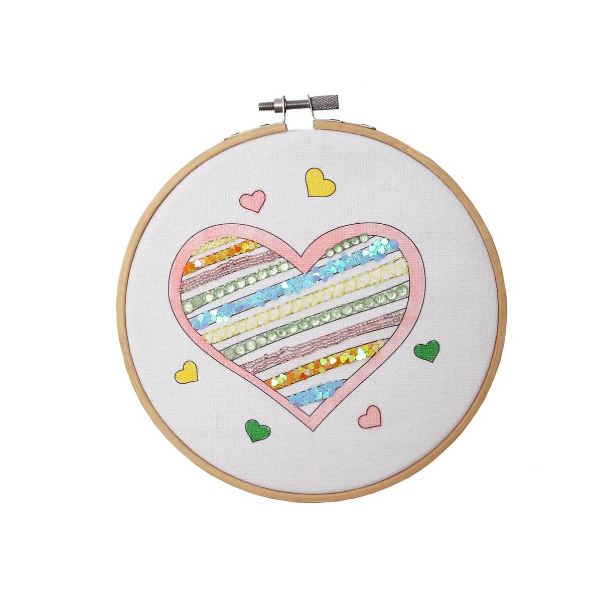 Heart Embroidery Kit Hobbycraft