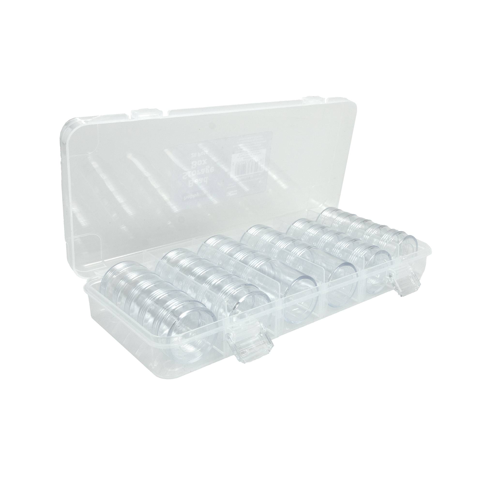 Clear Bead Storage Box 28 Pots Hobbycraft