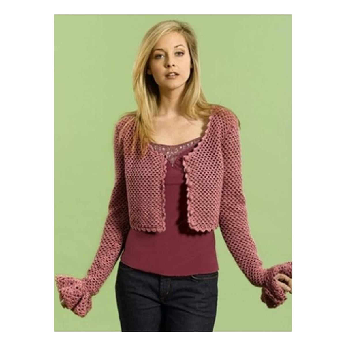 crochet crop cardigan pattern