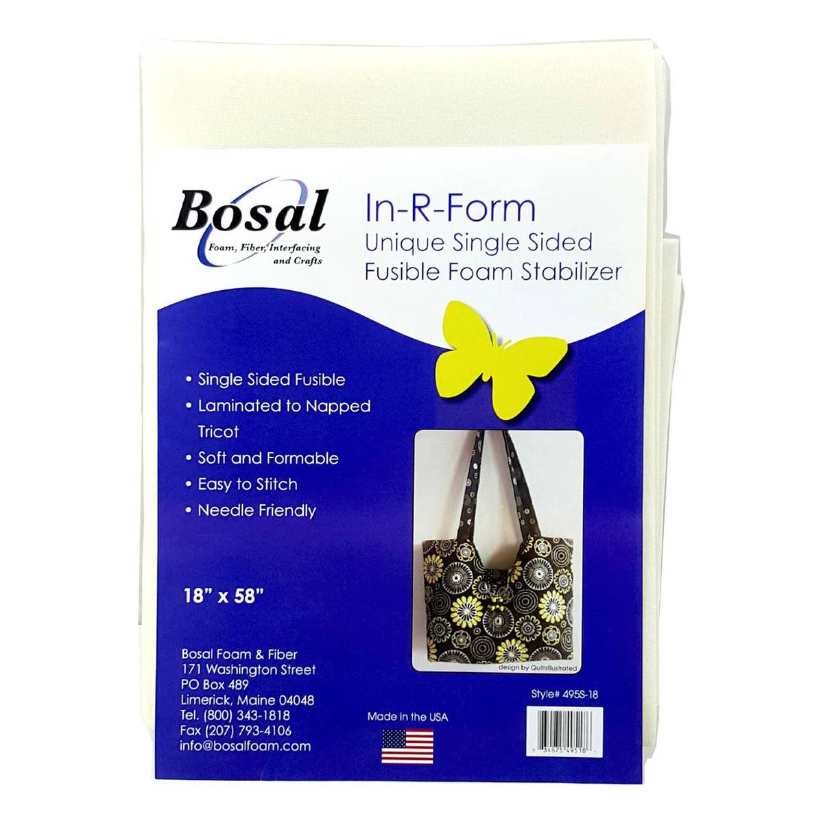 Bosal In-R-Form Plus Double Sided Fusible Foam Stabilizer 18 x 58
