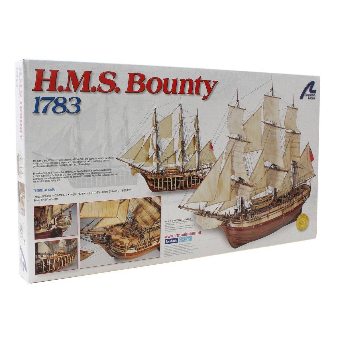 Artesania Latina HMS Bounty Model Kit 148 Hobbycraft