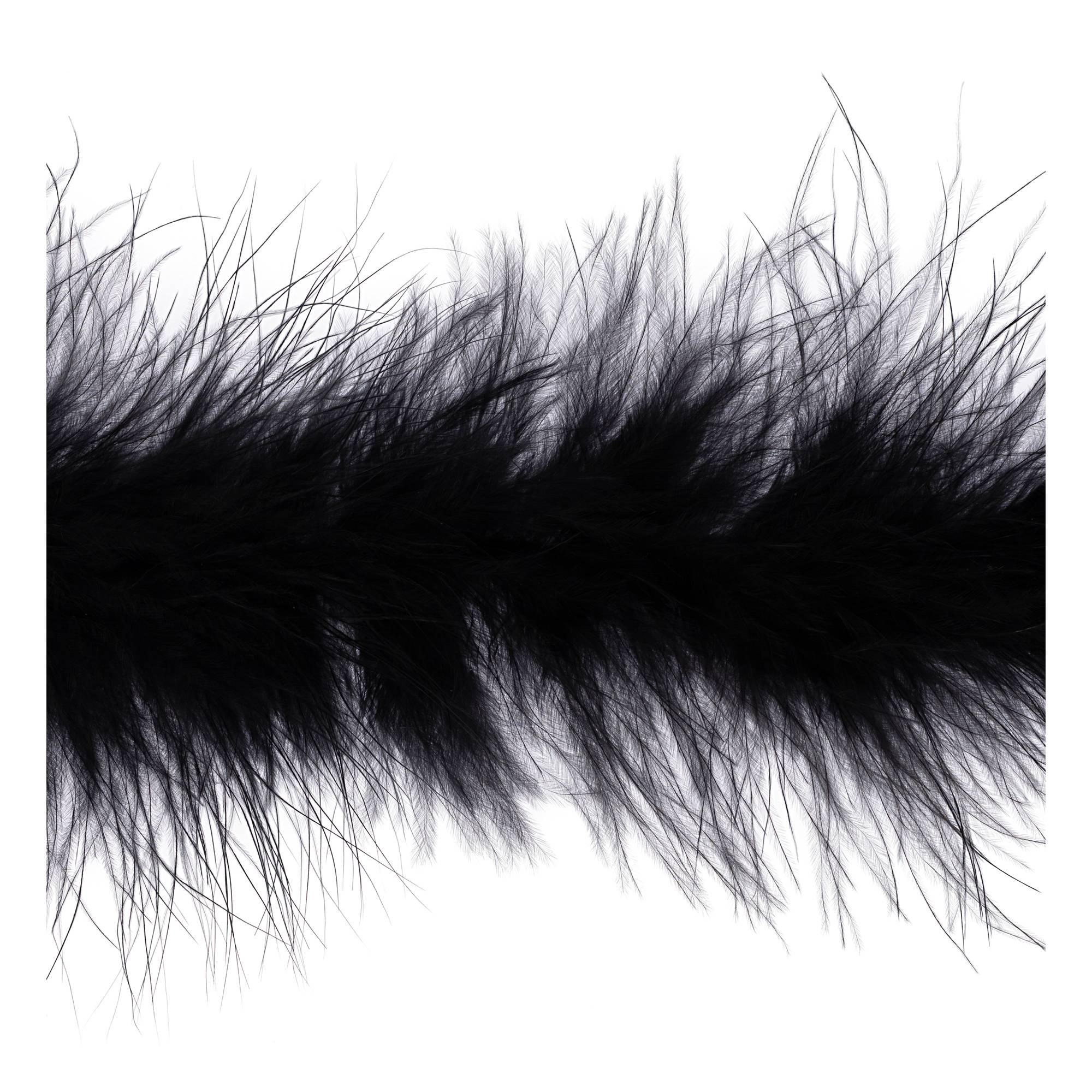 Black Luxury Marabou Trim by the Metre Hobbycraft
