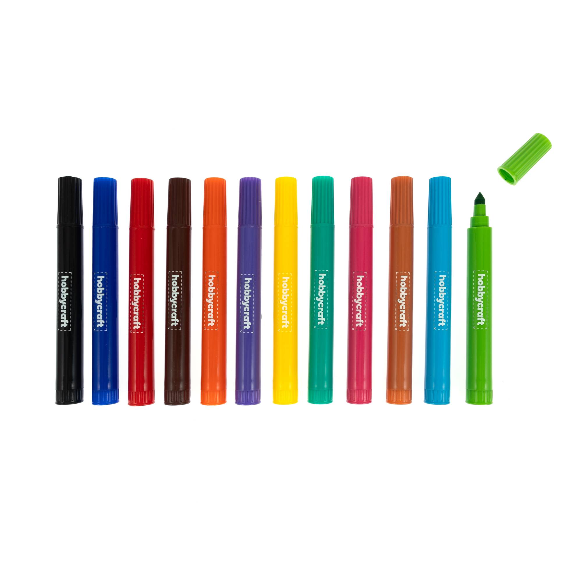 Felt Tip Pens 12 Pack Hobbycraft