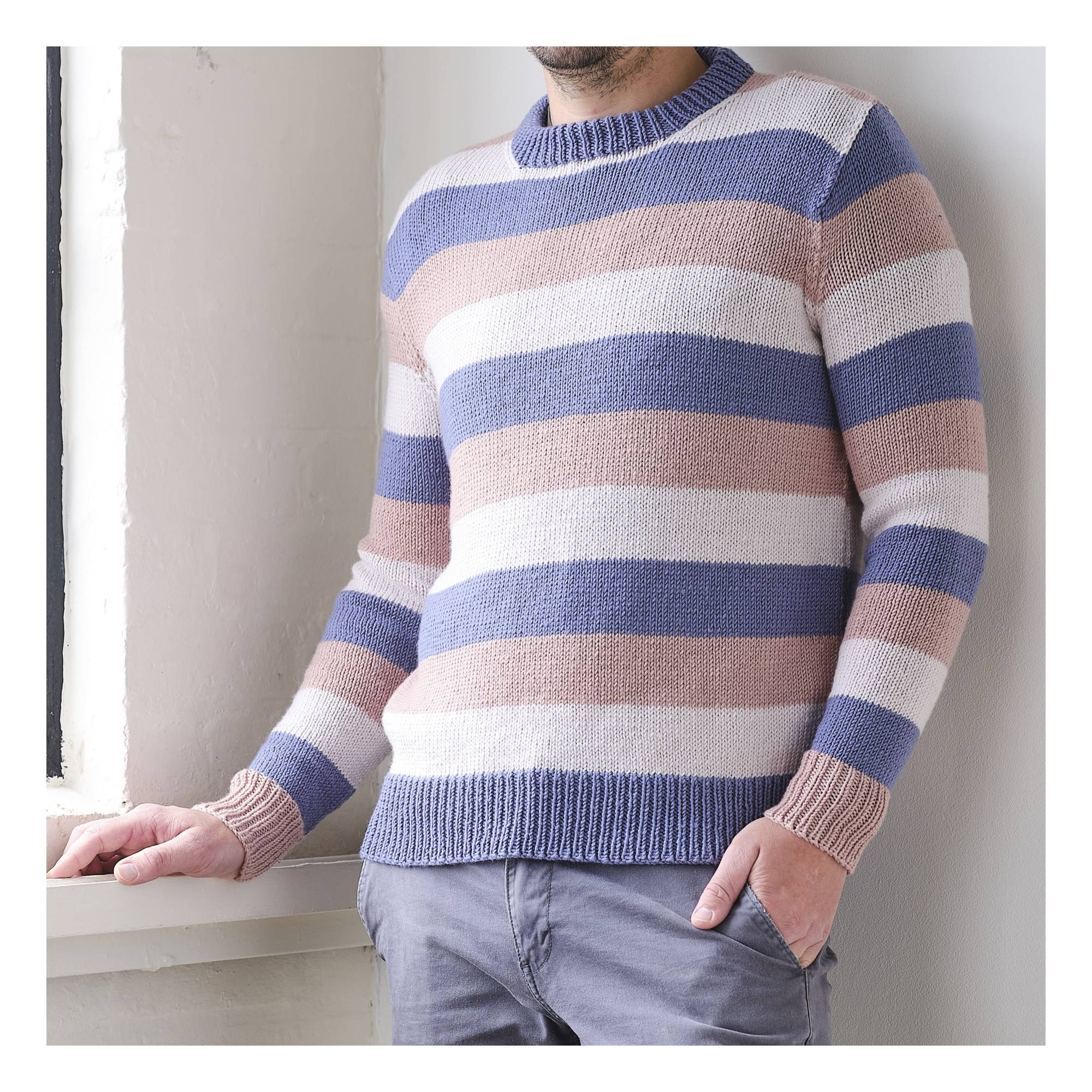 トップス NKNIT hand knitting stripe ンニット NKNIT hand knitting