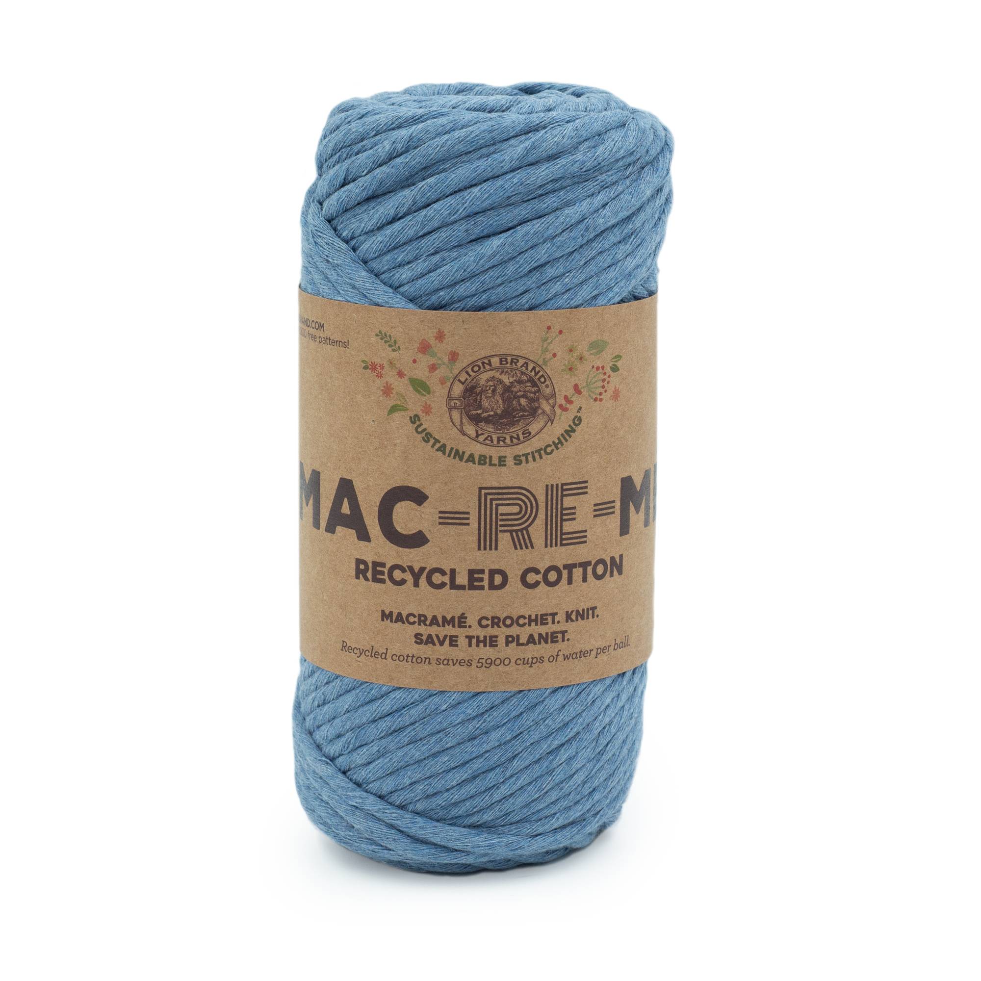 Lion Brand Denim MacReMe Yarn 200g Hobbycraft