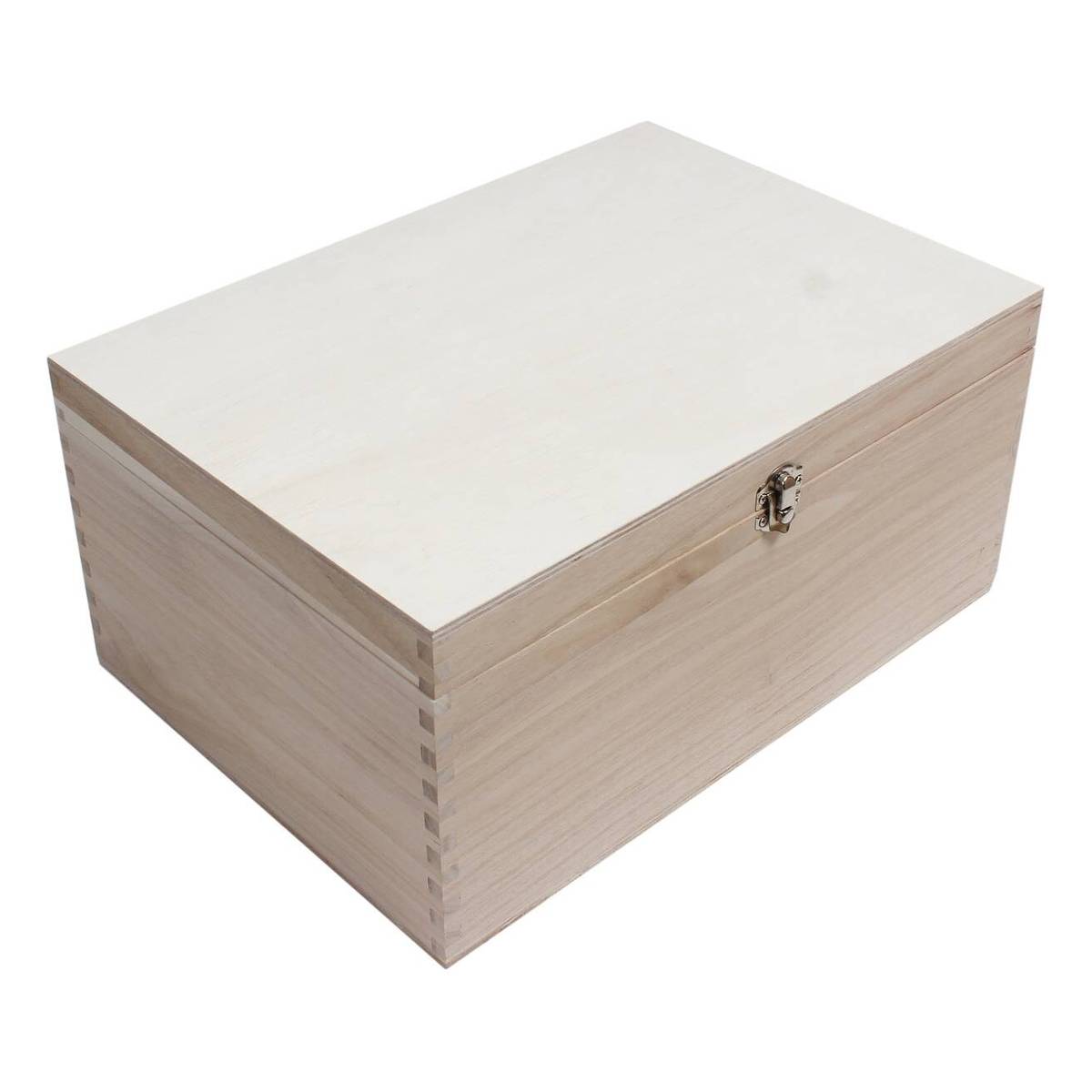 Wooden Storage Box 35cm x 25cm x 17cm Hobbycraft