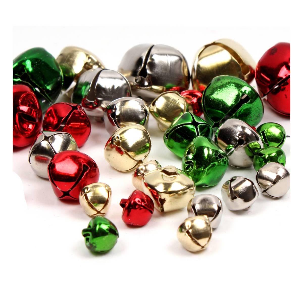 MultiColoured Jingle Bells 30 Pack Hobbycraft