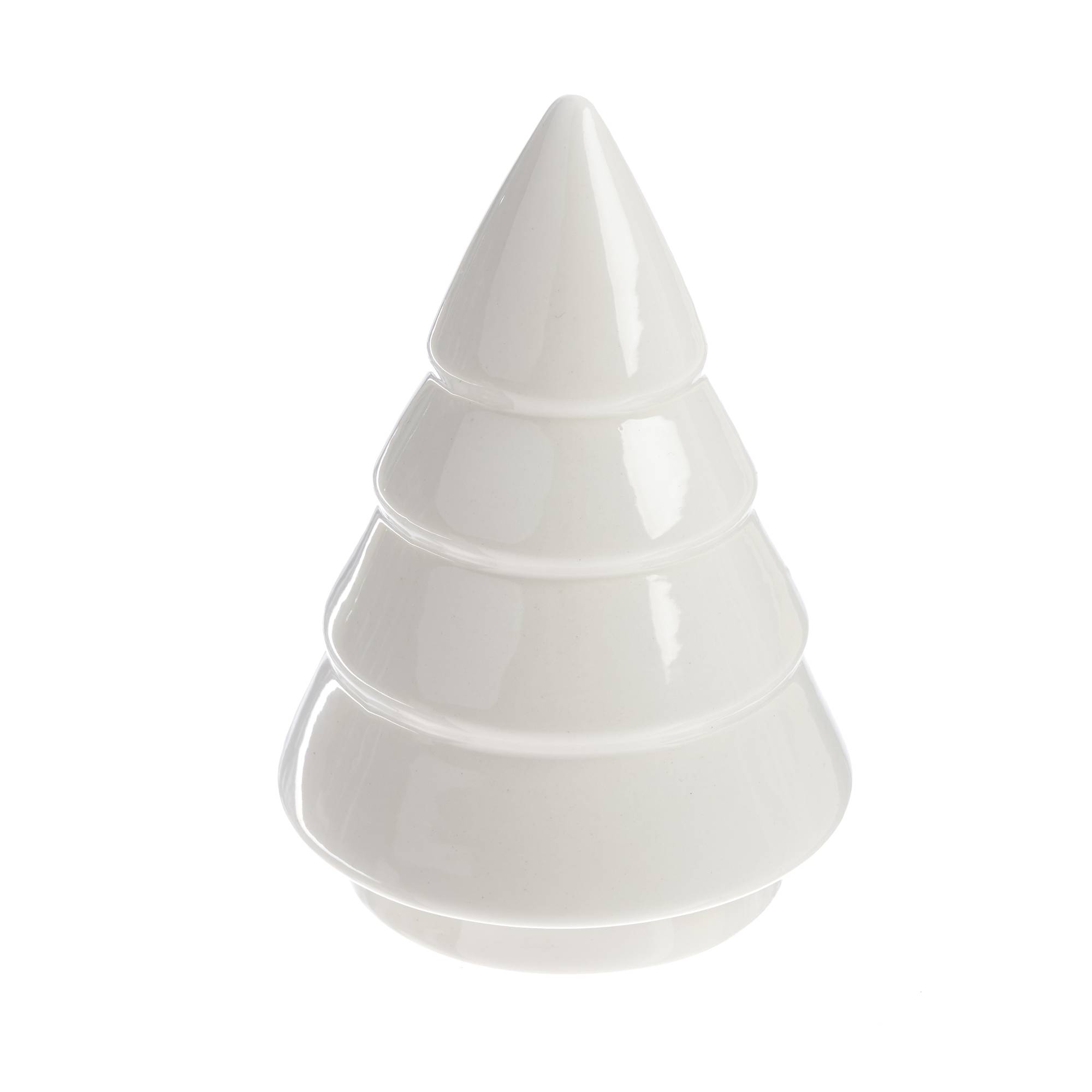 White Glaze Ceramic Tiered Tree 15cm Hobbycraft