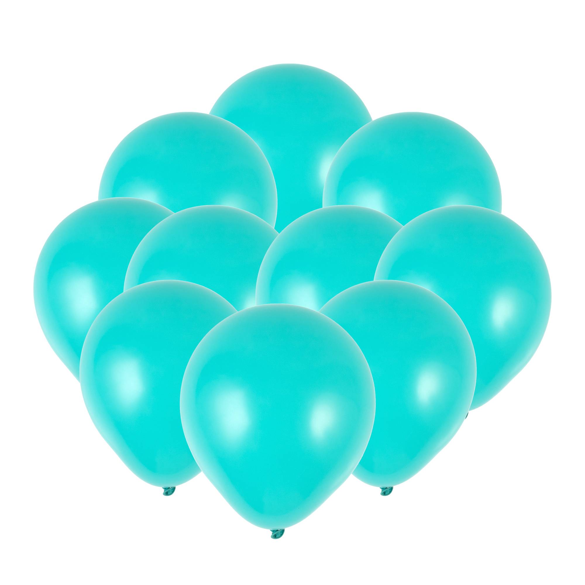 Turquoise Latex Balloons 10 Pack Hobbycraft