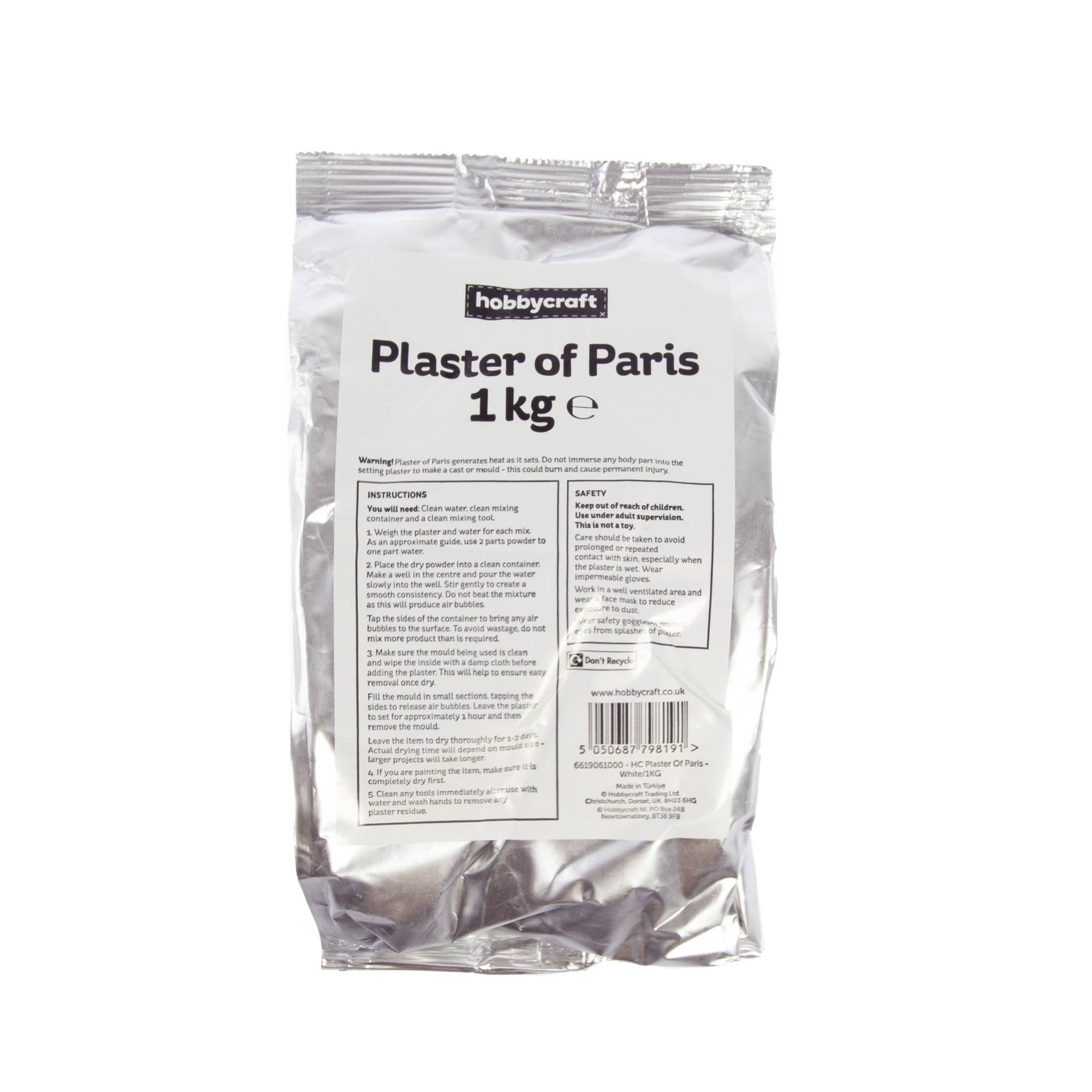 Plaster of Paris 1kg Hobbycraft