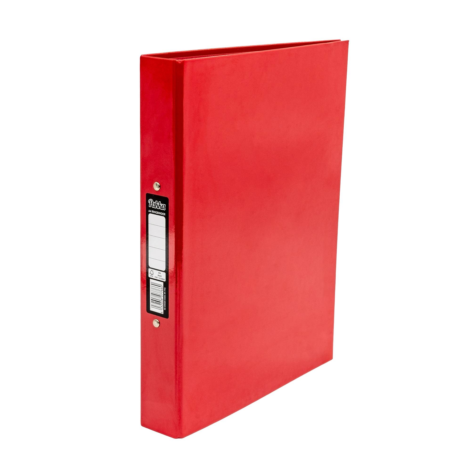 Pukka Red A4 Ringbinder Hobbycraft
