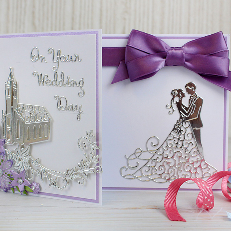 How to Make a Die Cut Wedding Card Hobbycraft