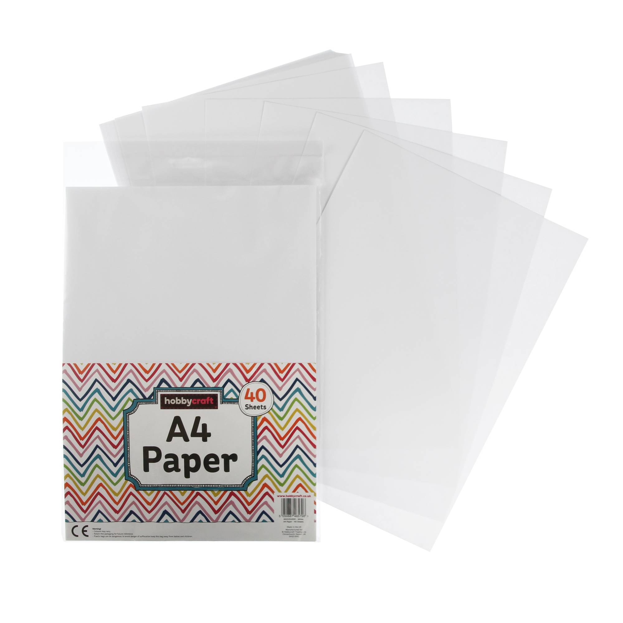 Colour It! A4 White Paper 40 Pack Hobbycraft