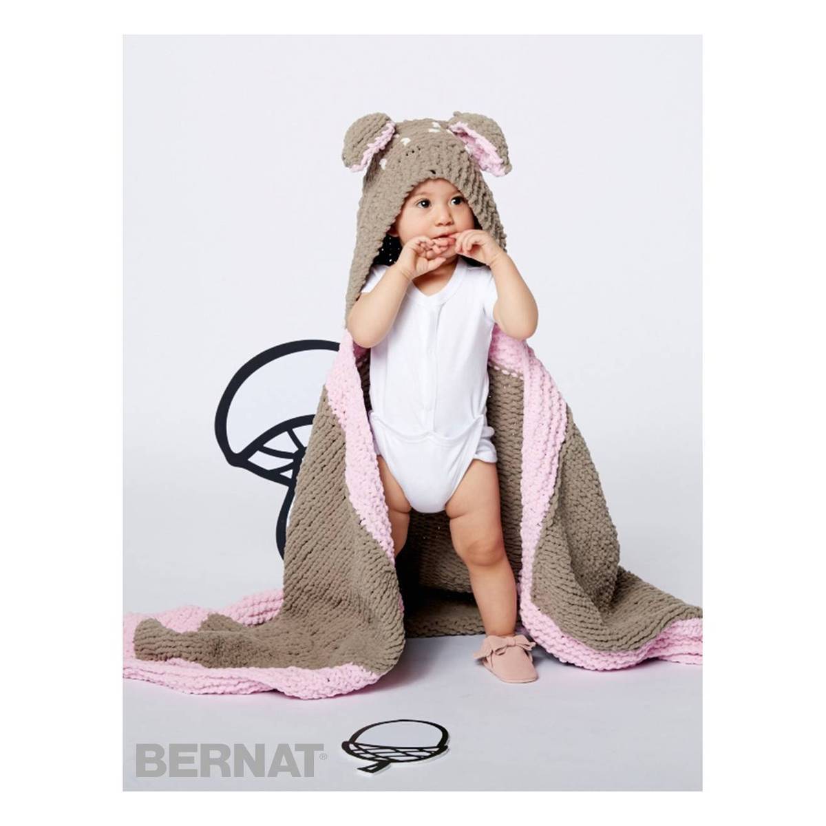 FREE PATTERN Bernat Oh Deer Hooded Blanket Hobbycraft