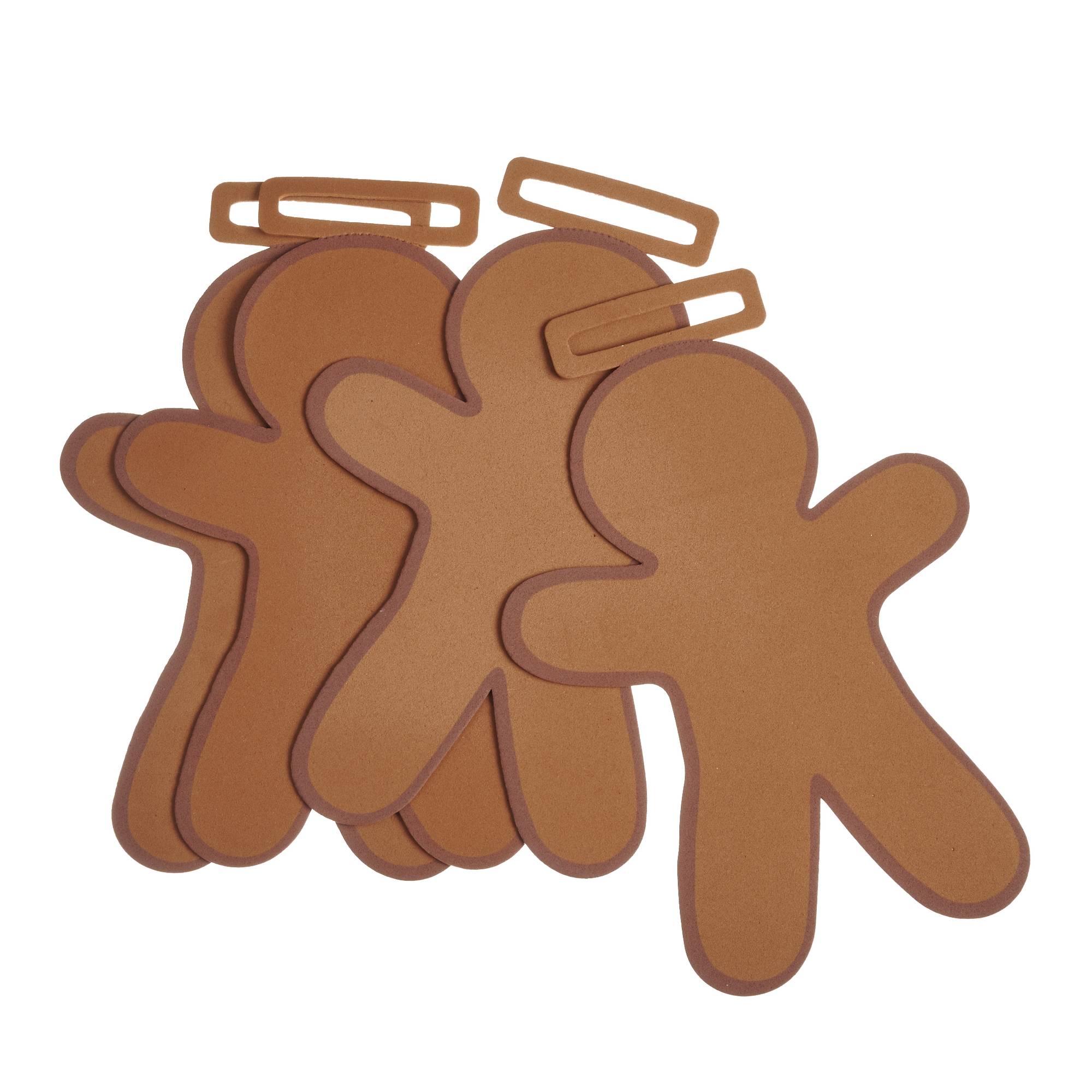 Gingerbread Man Foam Shape 4 Pack Hobbycraft