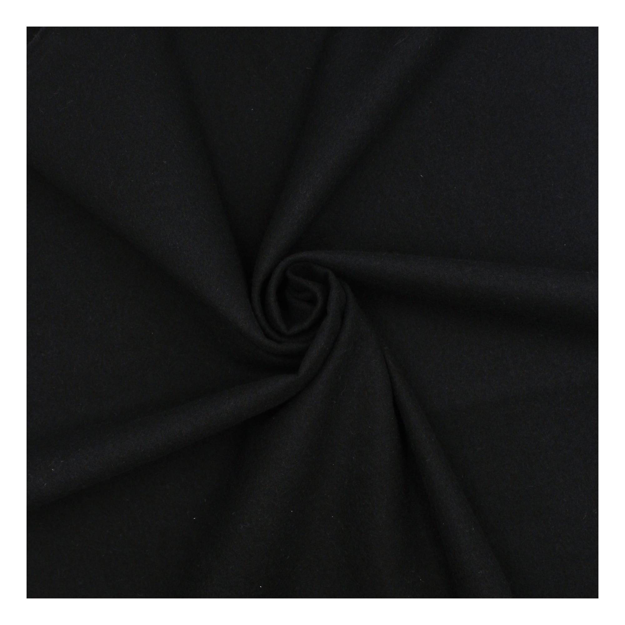 Robert Kaufman Black Brushed Flannel Cotton Fabric by the Metre