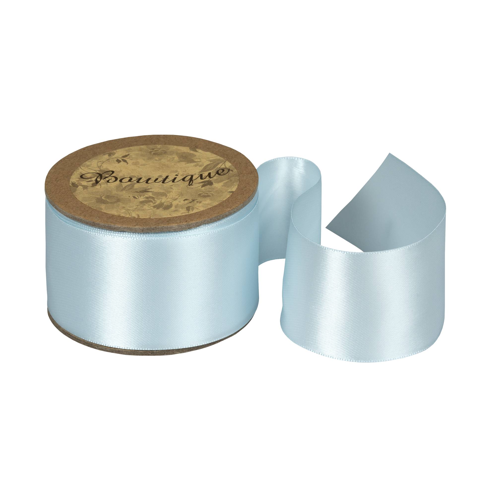 Light Blue Double-Faced Satin Ribbon 36mm x 5m | Hobbycraft