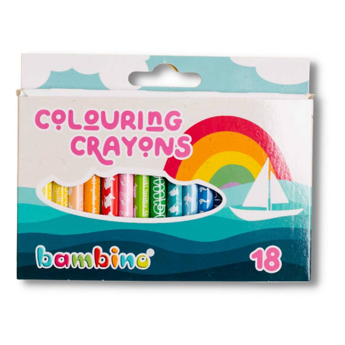 Bambino Colouring Crayons 18 Pack Hobbycraft