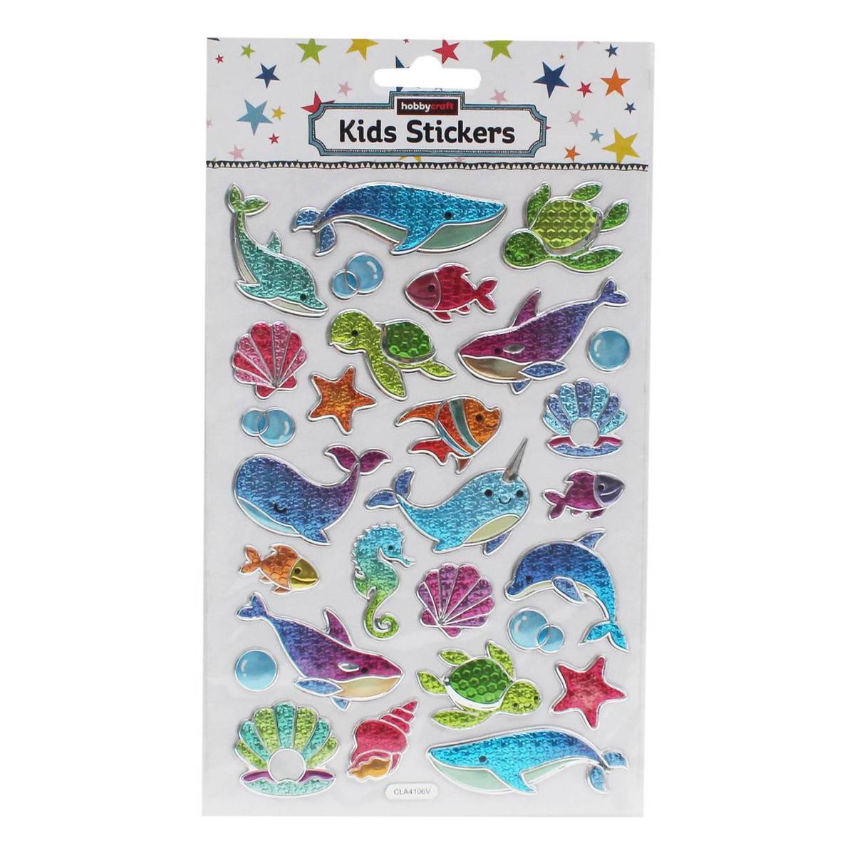 Whale Embossed Foil Stickers | Hobbycraft