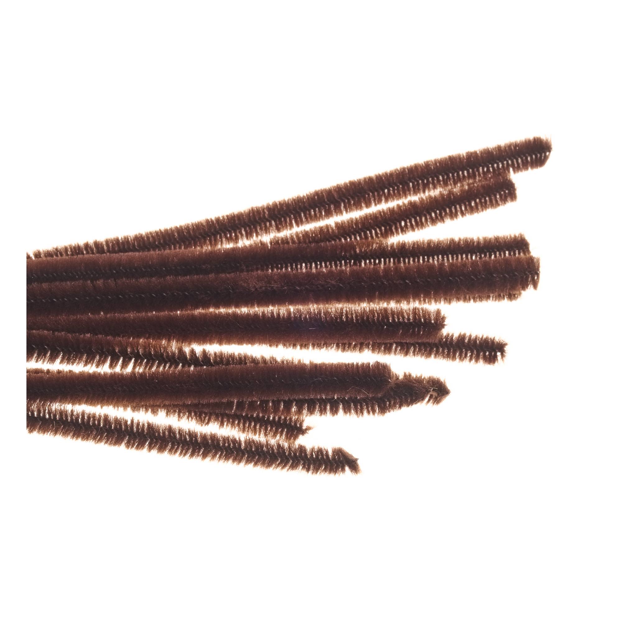 100 Pieces Pipe Cleaners Chenille Stem, Light Brown Pipe Cleaners