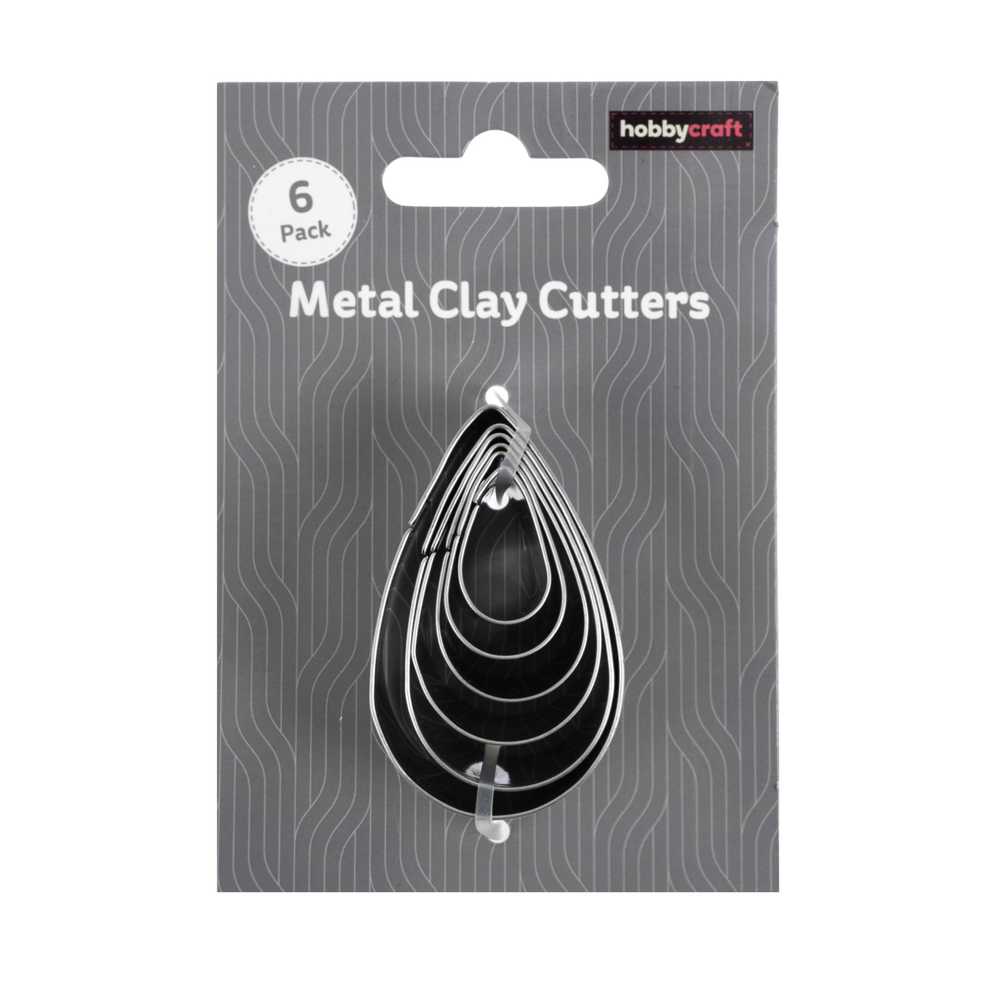 Teardrop Metal Clay Cutters 6 Pack | Hobbycraft