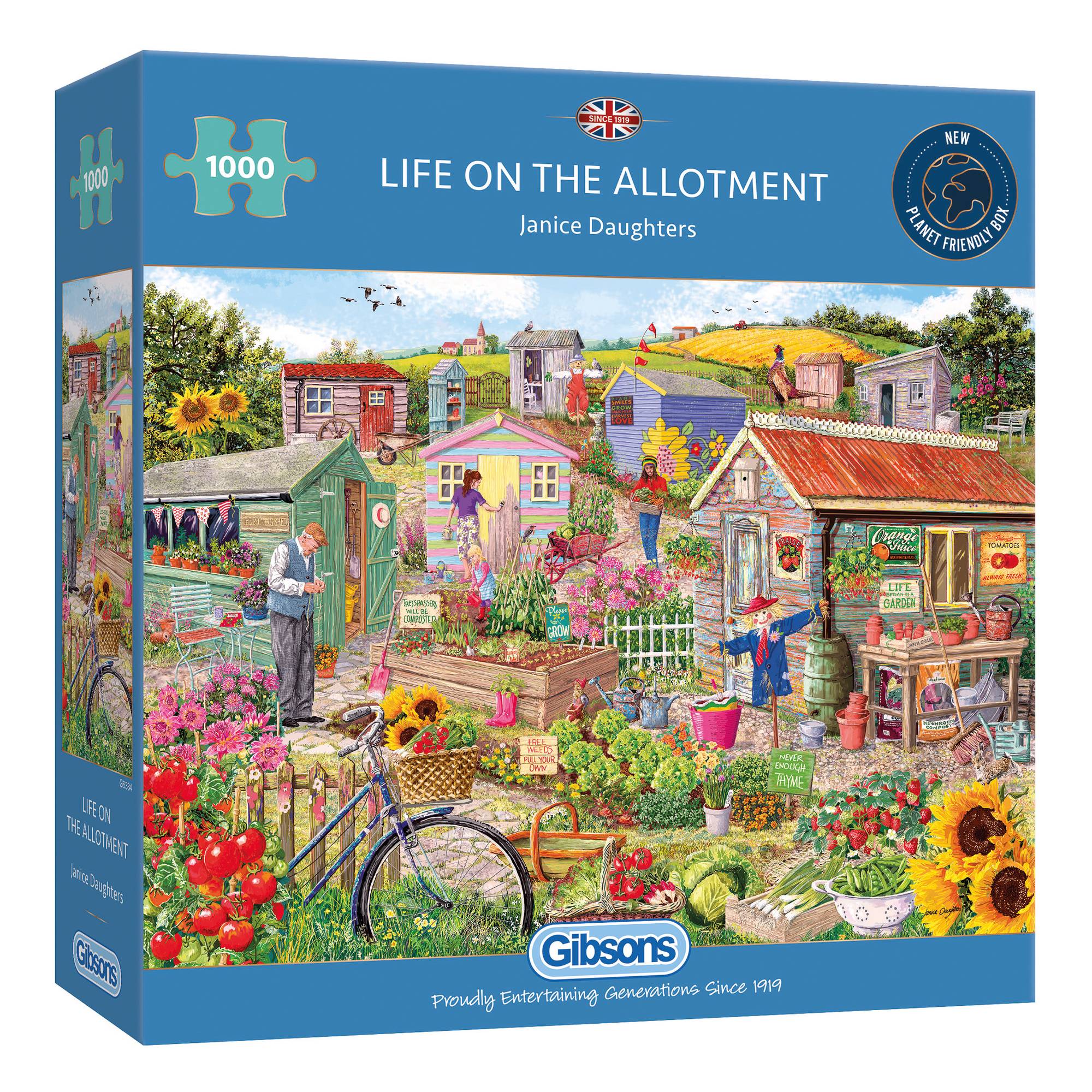 Gibsons Life on the Allotment Jigsaw Puzzle 1000 Pieces Hobbycraft