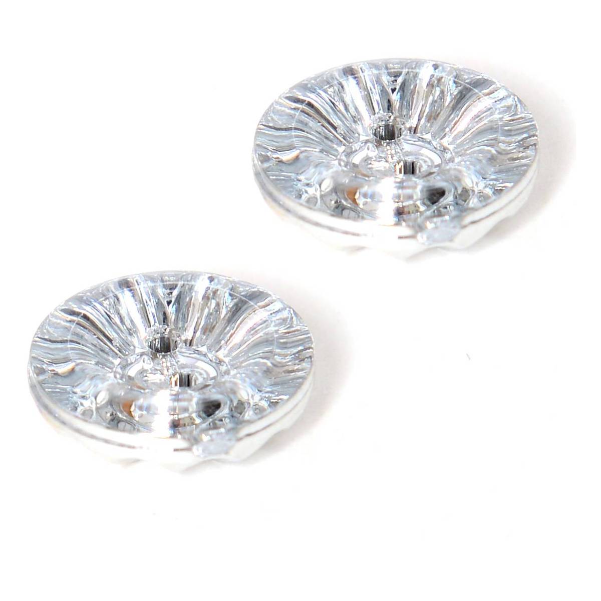 Hemline Clear Novelty Crystal Button 2 Pack Hobbycraft