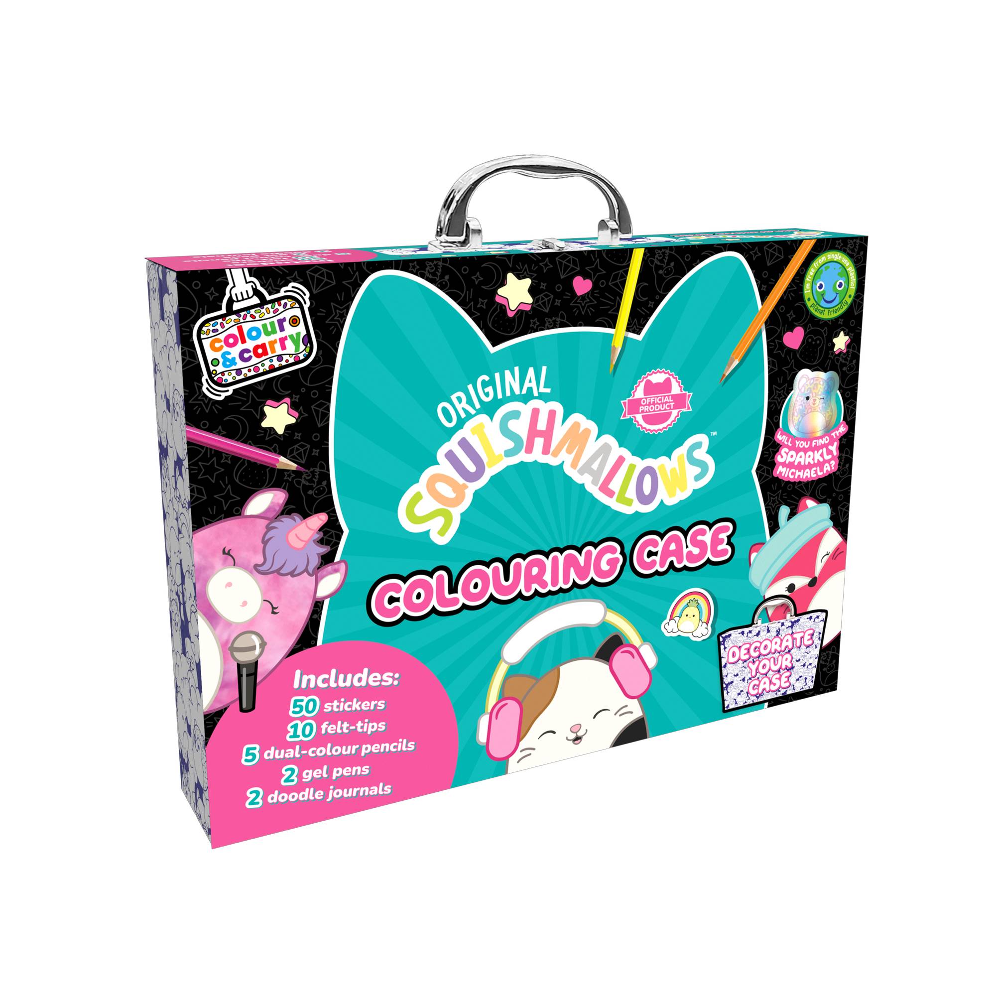 Original Squishmallows Colouring Case Hobbycraft